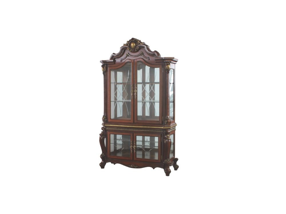 Picardy Cherry Oak Curio Cabinet - Ornate Home