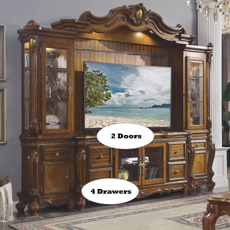 Picardy Cherry Oak Entertainment Center - Ornate Home