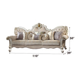 Picardy Fabric & Antique Pearl Oversized Sofa - Ornate Home