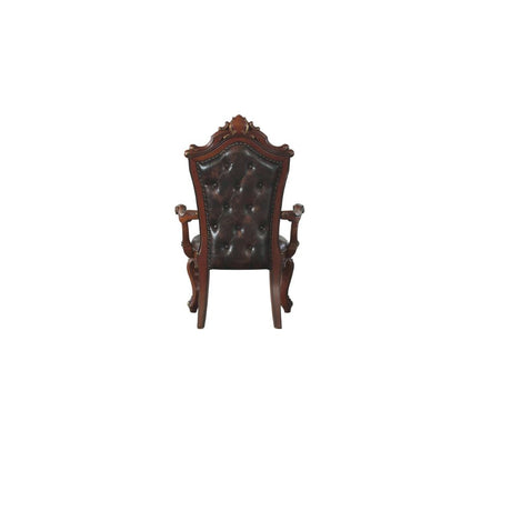 Picardy Honey Oak & PU Arm Chair (Set of 2) - Ornate Home