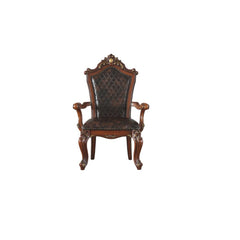 Picardy Honey Oak & PU Arm Chair (Set of 2) - Ornate Home