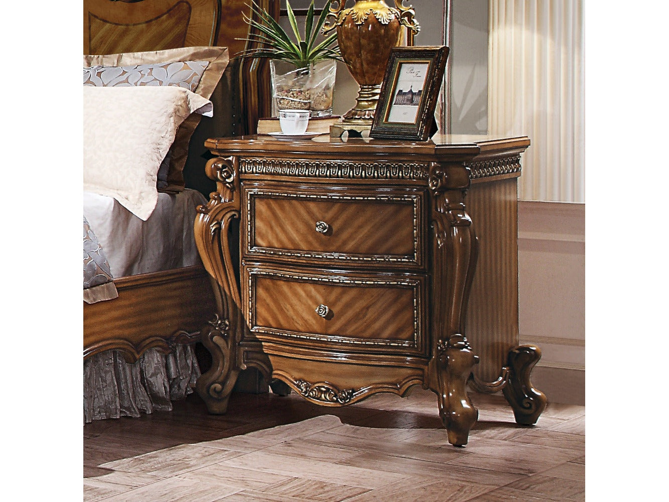 Picardy Nightstand - Ornate Home