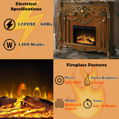 Picardy Oak Fireplace - Ornate Home