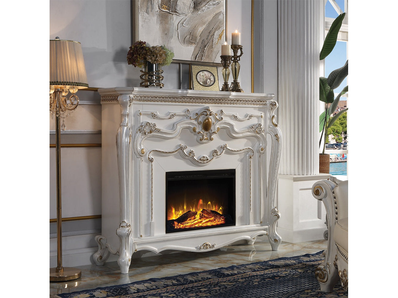 Picardy Pearl Fireplace - Ornate Home