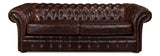 Piccadilly Brown Sofa Club Leather - Ornate Home
