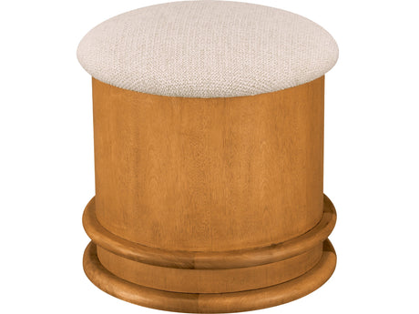 Piccolo Flecked Oatmeal/Brown Storage Stool - Ornate Home