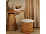 Piccolo Flecked Oatmeal/Brown Storage Stool - Ornate Home