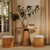 Piccolo Flecked Oatmeal/Brown Storage Stool - Ornate Home