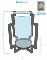 Picher Brass Geometric Gold Decorative Accent - Ornate Home