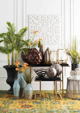 Picher Brass Geometric Gold Decorative Accent - Ornate Home