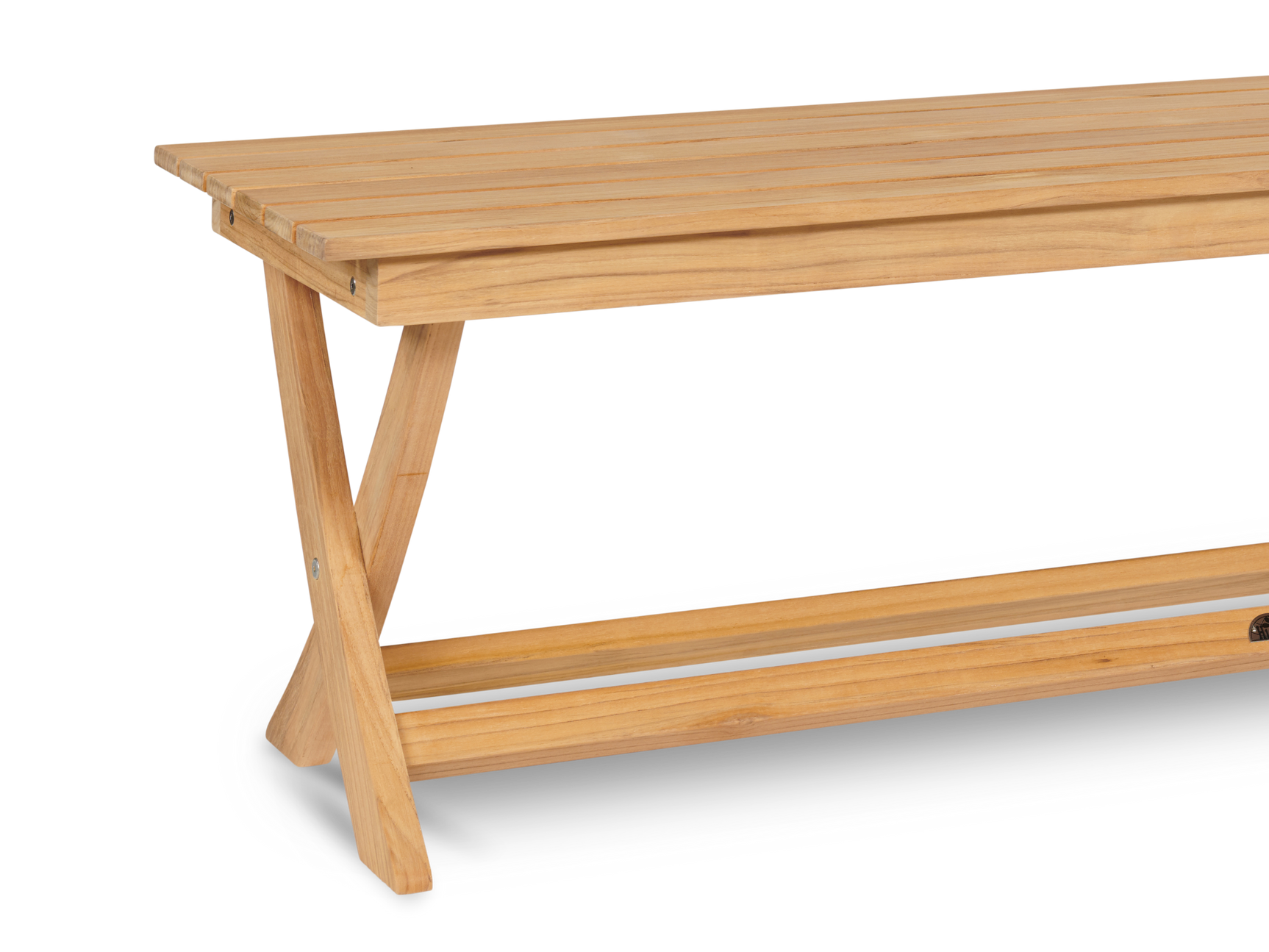 Picnic 3-Person Teak Outdoor Bench - Ornate Home