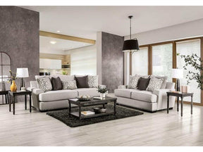 Picotee Light Gray & Charcoal 2pc Living Room Set - Ornate Home