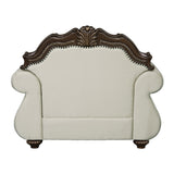 Pierce Beige & Cherry Chair W/Pillow - Ornate Home