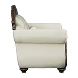 Pierce Beige & Cherry Chair W/Pillow - Ornate Home