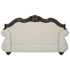 Pierce Beige & Cherry Loveseat W/3 Pillows - Ornate Home