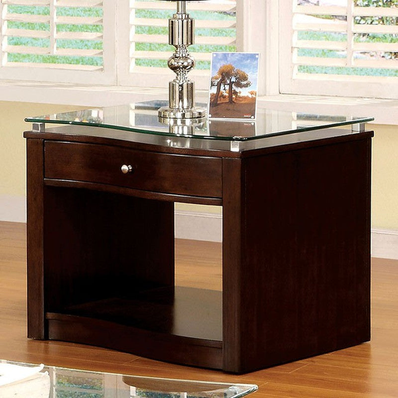 Pierce Brown Cherry End Table - Ornate Home