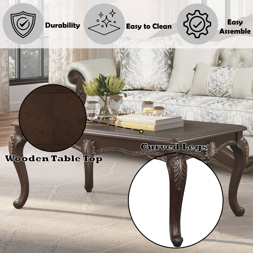 Pierce Cherry Coffee Table - Ornate Home