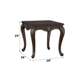 Pierce Cherry End Table - Ornate Home
