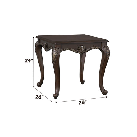 Pierce Cherry End Table - Ornate Home