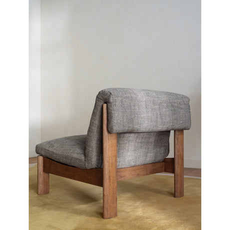 Pierce Flecked Black Accent Chair - Ornate Home