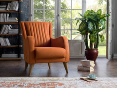 Piero Beige/Orange Living Room Set - Ornate Home