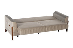 Piero Beige/Orange Living Room Set - Ornate Home
