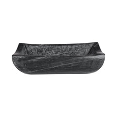 Piero Black Basin Marble Bowl - Ornate Home