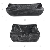 Piero Black Basin Marble Bowl - Ornate Home