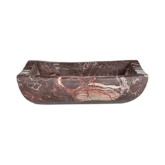Piero Deep Red Marble Basin - Ornate Home