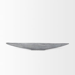 Piero Gray Large Concrete Finished Metal Decorative Bowl - Ornate Home