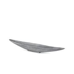 Piero Gray Small Concrete Finished Metal Decorative Bowl - Ornate Home