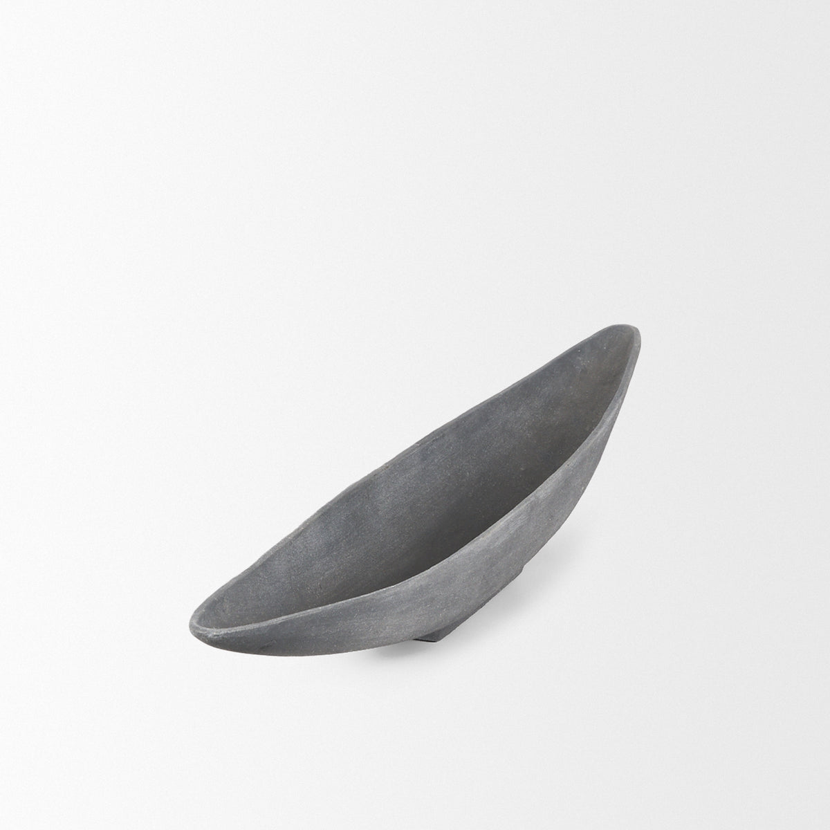 Piero Gray Small Concrete Finished Metal Decorative Bowl - Ornate Home