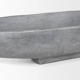 Piero Gray Small Concrete Finished Metal Decorative Bowl - Ornate Home
