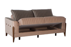 Piero Hande Beige Loveseat - Ornate Home