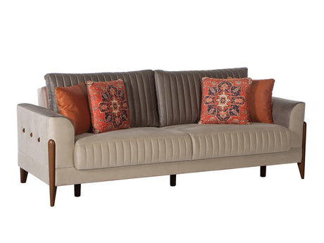 Piero Hande Beige Sofa - Ornate Home