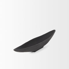 Piero Matte Black Small Metal Decorative Bowl - Ornate Home