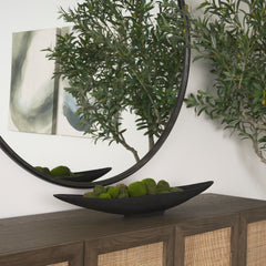 Piero Matte Black Small Metal Decorative Bowl - Ornate Home