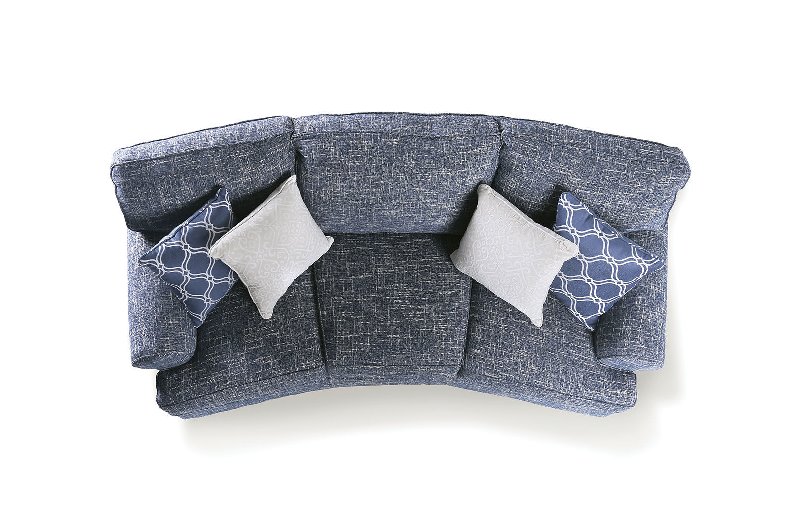 Pierpont Blue Fabric Sofa