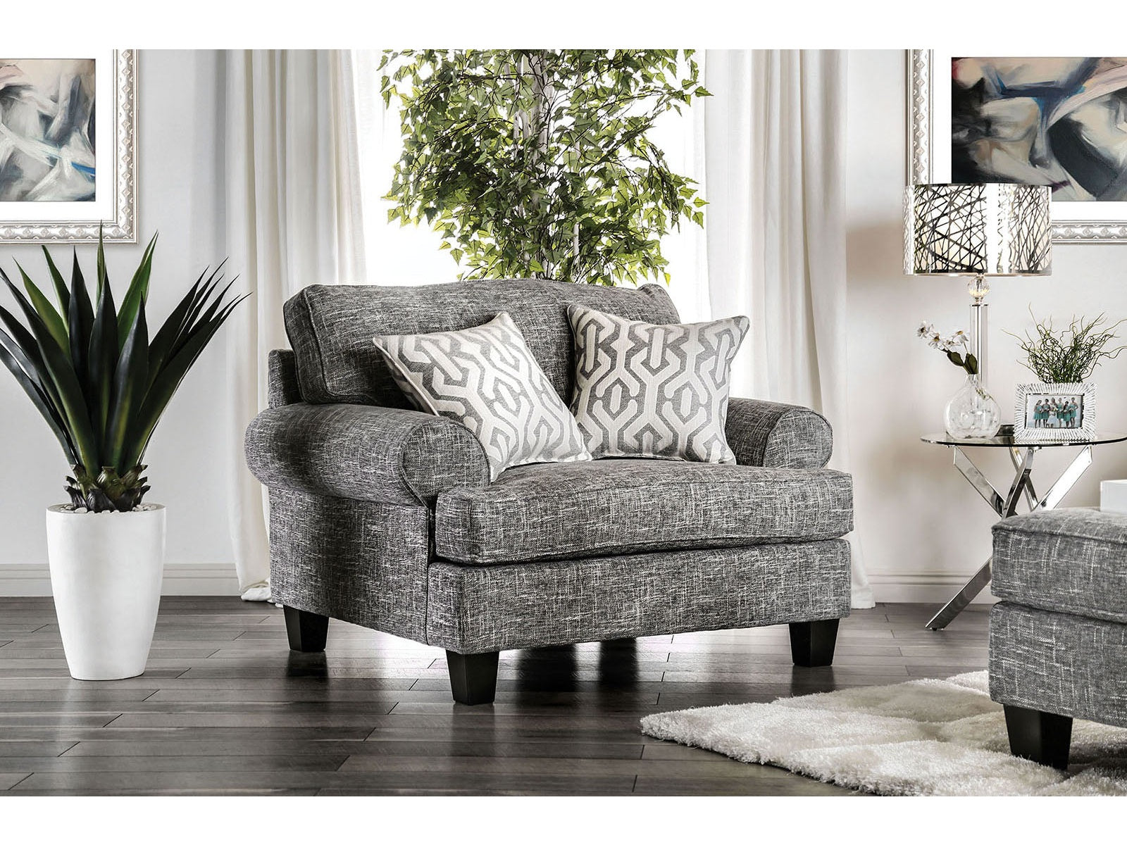 Pierpont Gray Chair - Ornate Home