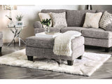 Pierpont Gray Ottoman - Ornate Home
