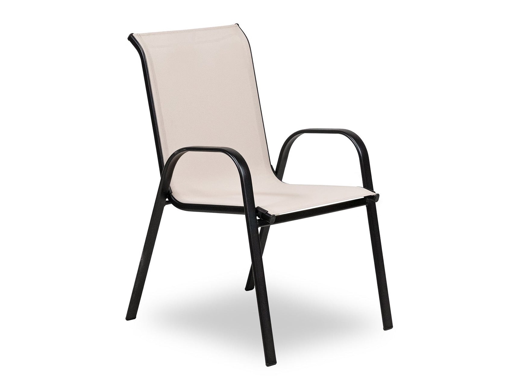 Pierro Beige Outdoor Stacking Chair (Set of 4) - Ornate Home