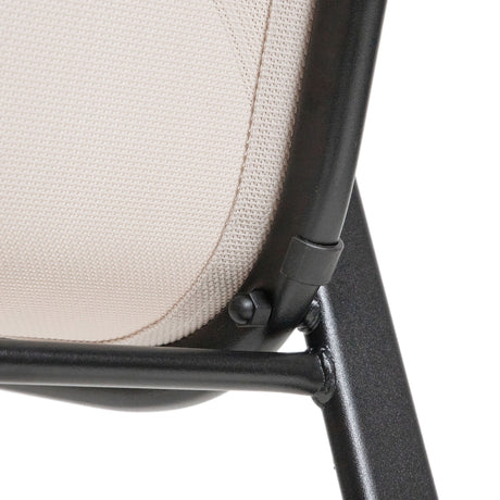 Pierro Beige Outdoor Stacking Chair (Set of 4) - Ornate Home