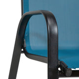 Pierro Blue Stacking Chair (Set of 4) - Ornate Home