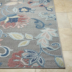 Piers Gray Outdoor Area Rug - Clearance - Ornate Home