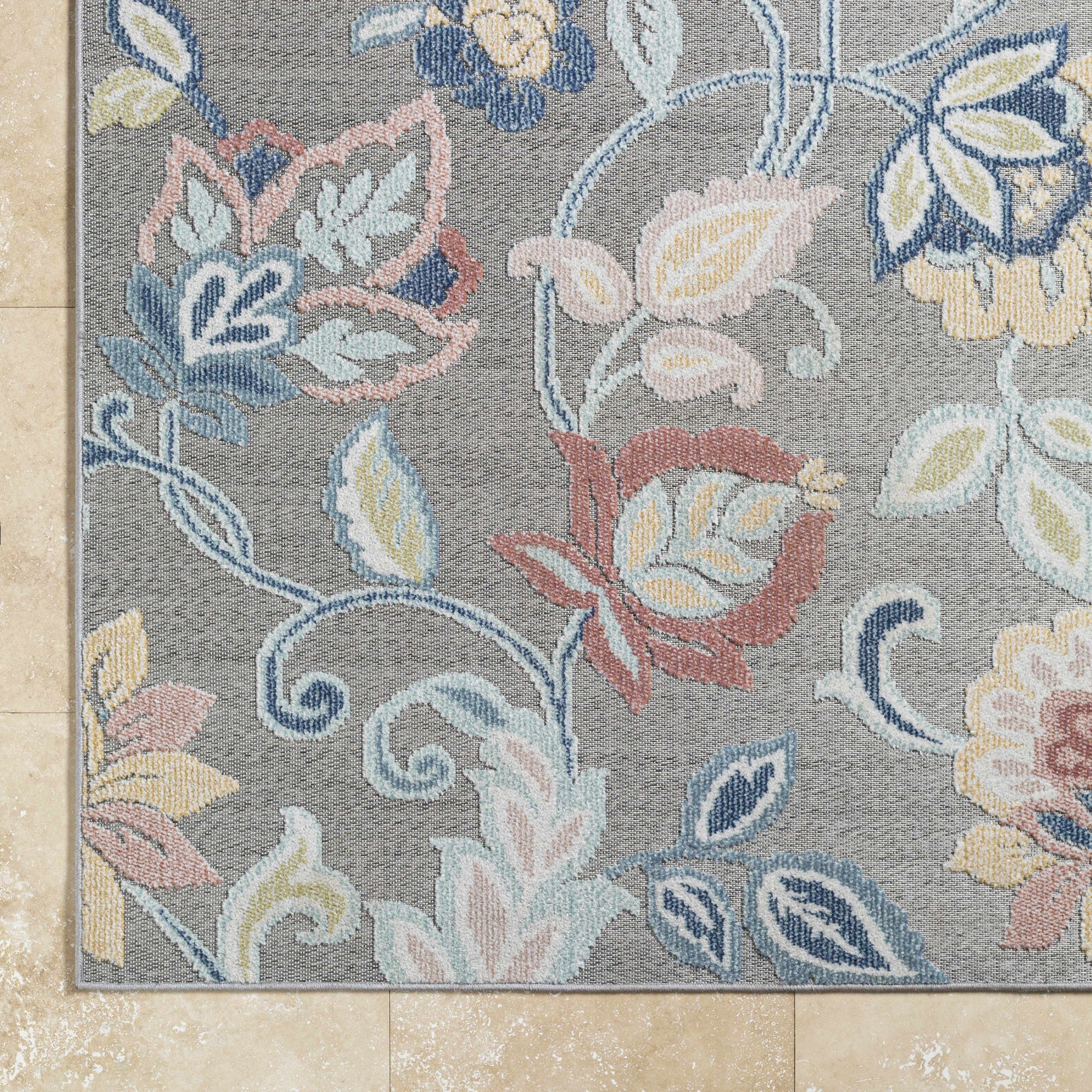 Piers Gray Outdoor Area Rug - Clearance - Ornate Home