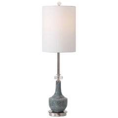 Piers Mottled Blue Buffet Lamp - Ornate Home