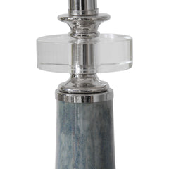 Piers Mottled Blue Buffet Lamp - Ornate Home
