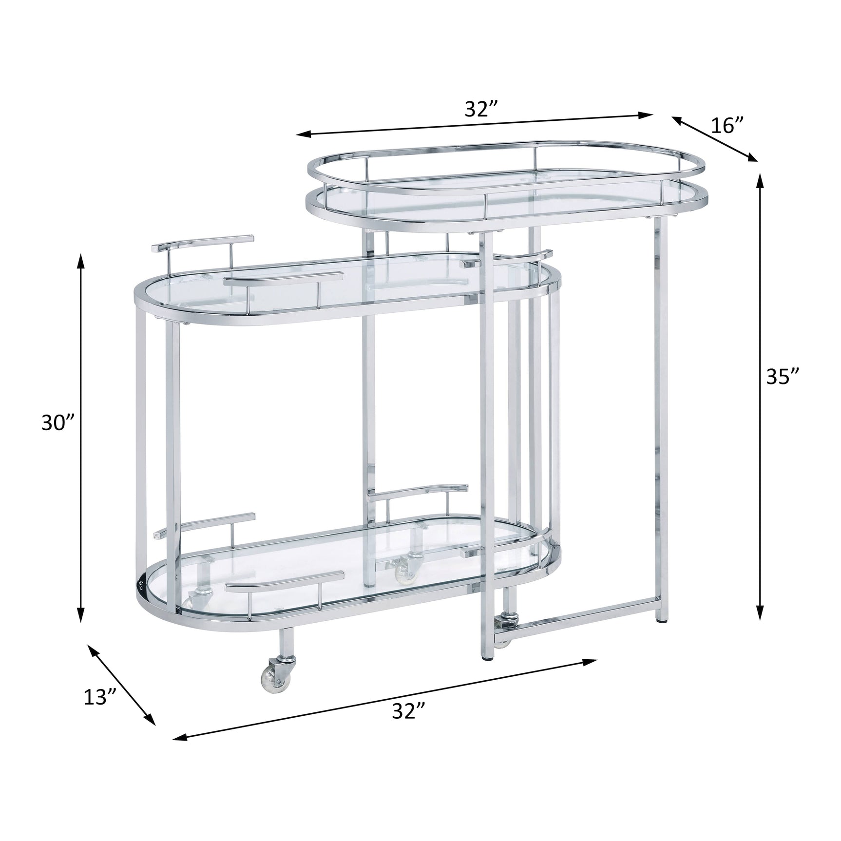 Piffo Serving Cart - Ornate Home