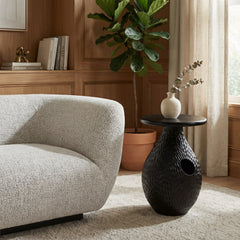Piho Black Side Table - Ornate Home