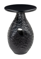 Piho Black Side Table - Ornate Home